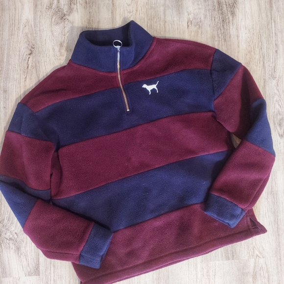 PINK Victoria's Secret Tops - Victoria Secret Pink polar fleece quarter …